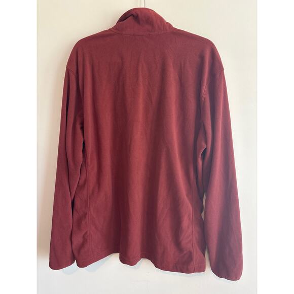 Eddie Bauer Quarter Zip Fleece Size XL Red - Picture 5 of 5